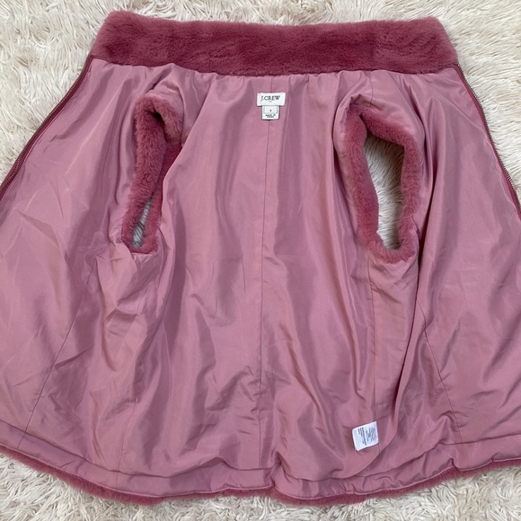 🎉HP🎉 J. Crew Faux Fur Vest 💗 Guava Berry Pink - Picture 14 of 16